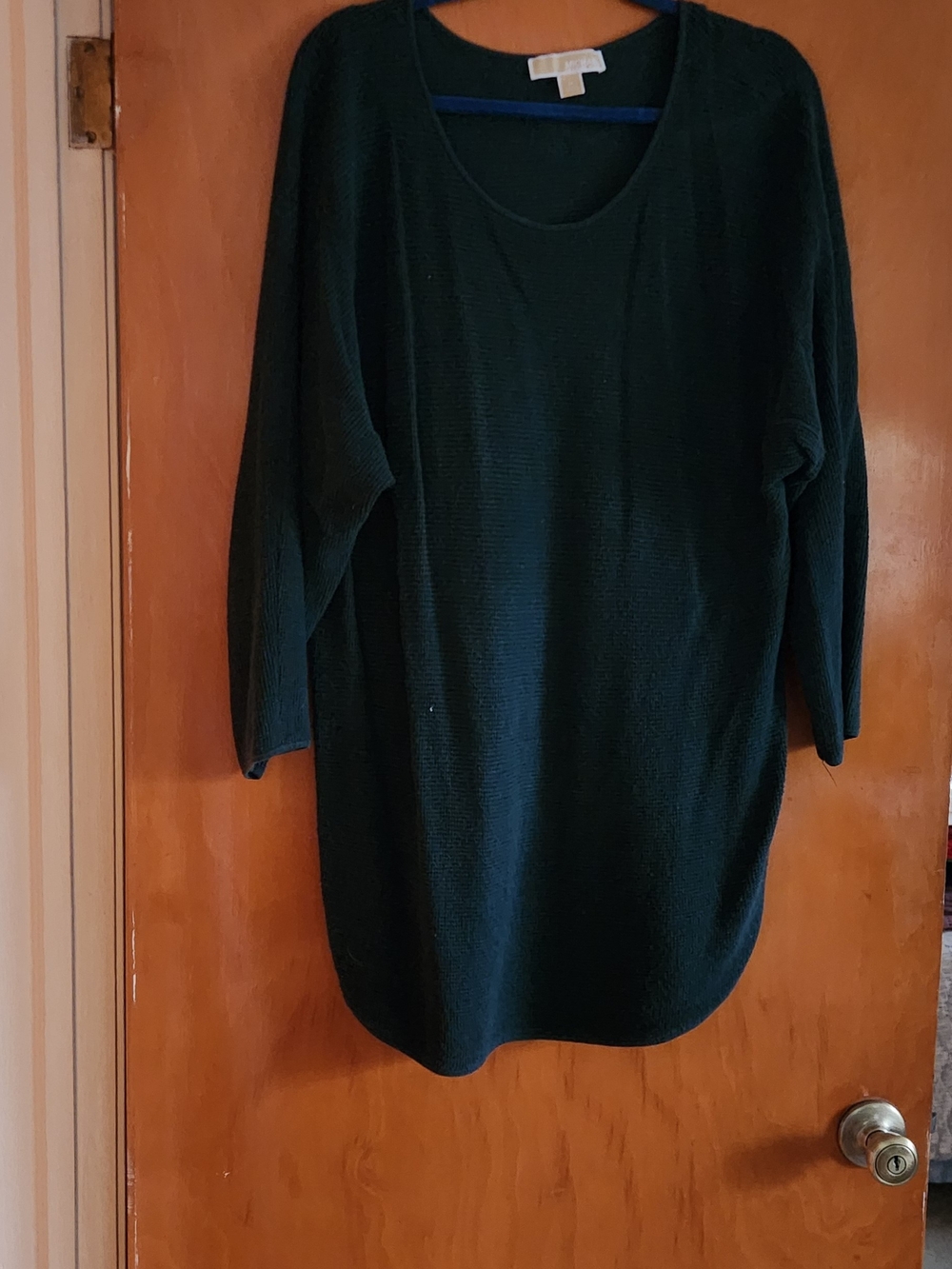 MICHAEL Michael Kors Deep Green Scoop Neck Sweater